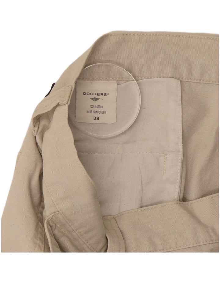 DOCKERS Herren Cargoshorts W38 XL Beige Baumwolle