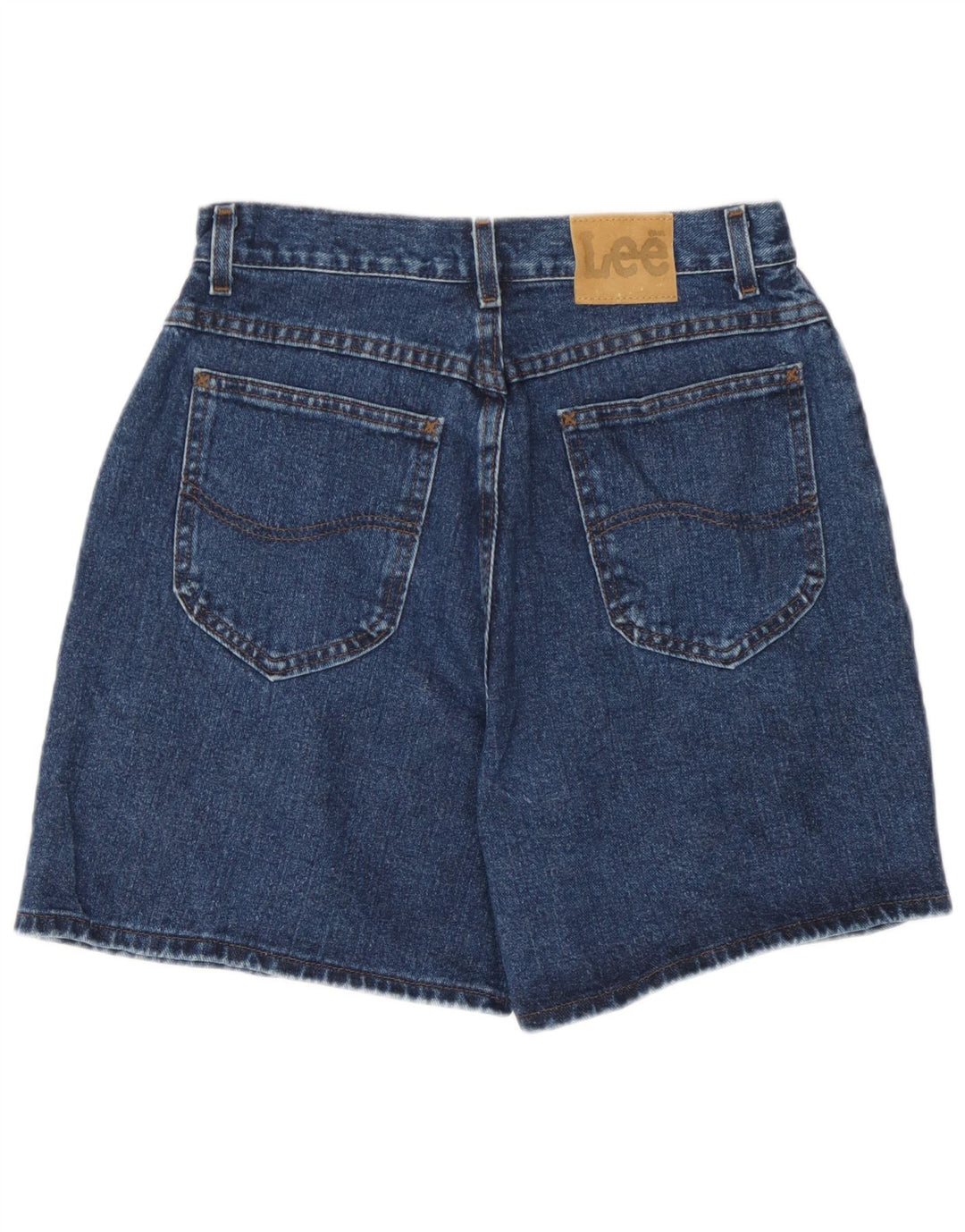 Lee Damen-Jeansshorts mit hoher Taille, W28, Mittelblau