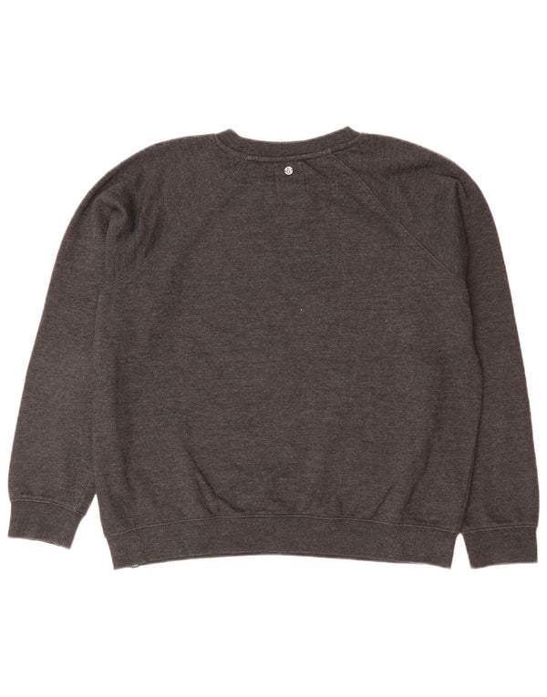 Volcom Damen-Sweatshirt-Pullover, US 8, mittelgraue Baumwolle