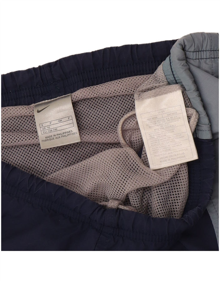 Nike Badeshorts für Jungen, 9–10 Jahre, blaues Colourblock-Polyester