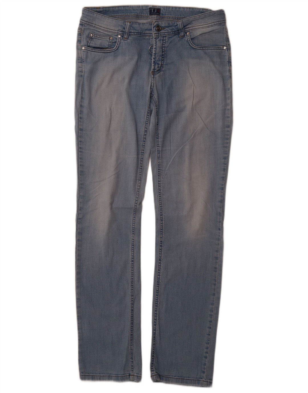 TRUSSARDI Womens Slim Jeans IT 45 Large W32 L32 Blue Cotton