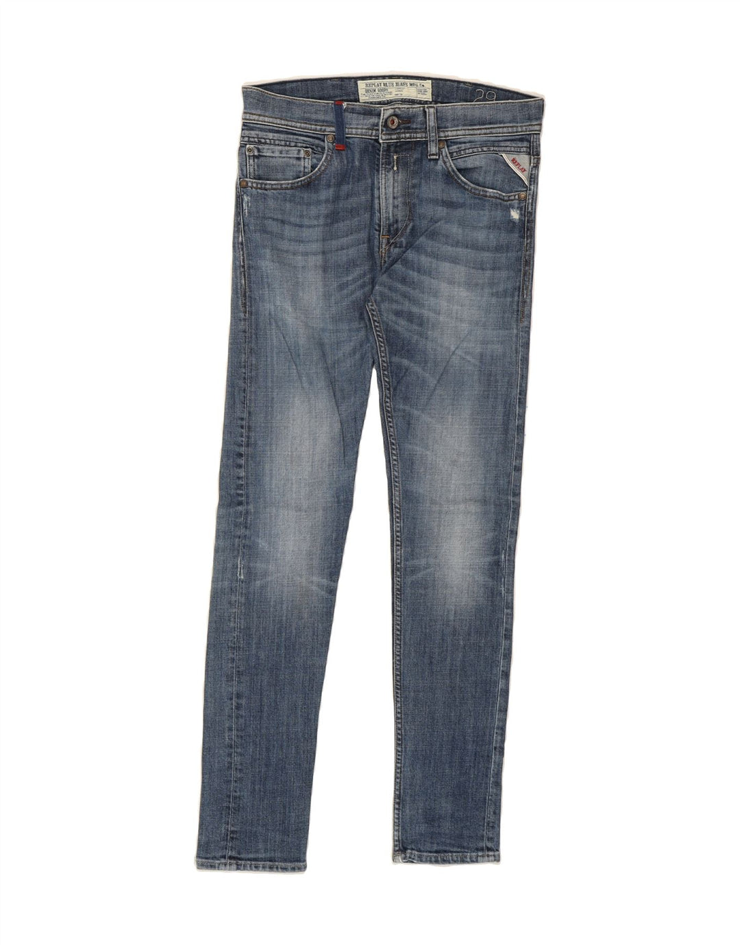 REPLAY Womens Slim Jeans W29 L30 Blue Cotton Vintage Replay and Second-Hand Replay from Messina Hembry 