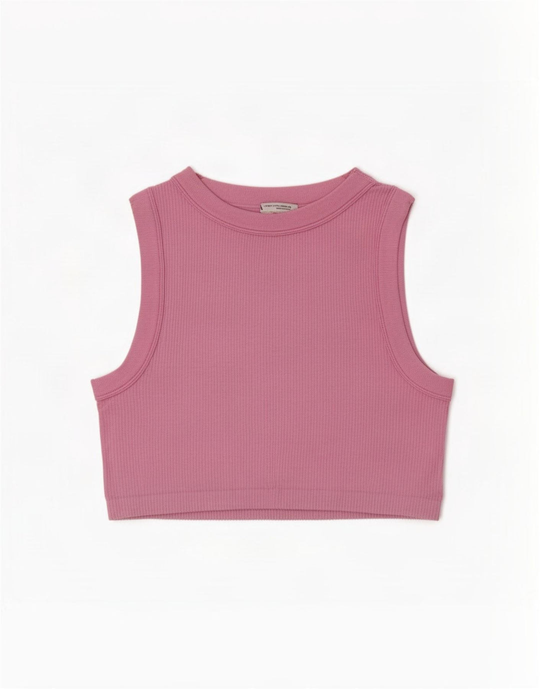 Zara Damen Crop Vest Top UK 12 Mittelrosa