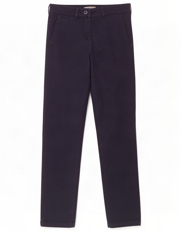 Marks & Spencer Womens Slim Chino Trousers UK 8 Small W30 L30 Navy Blue