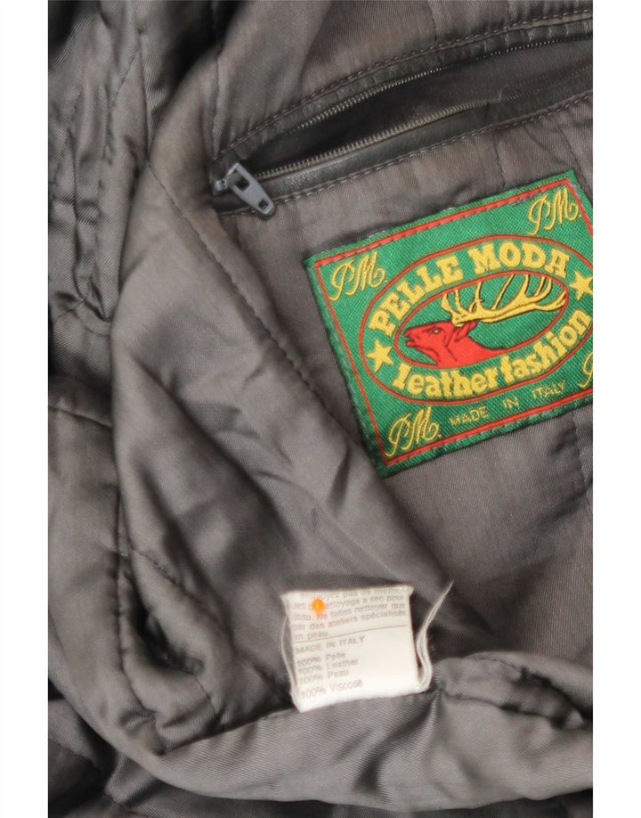 Vintage Herren Lederjacke UK 42 XL Schwarz