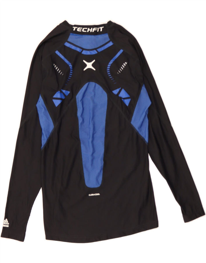 ADIDAS Womens Climacool Graphic Top Long Sleeve UK 16 Large Black Vintage Adidas and Second-Hand Adidas from Messina Hembry 