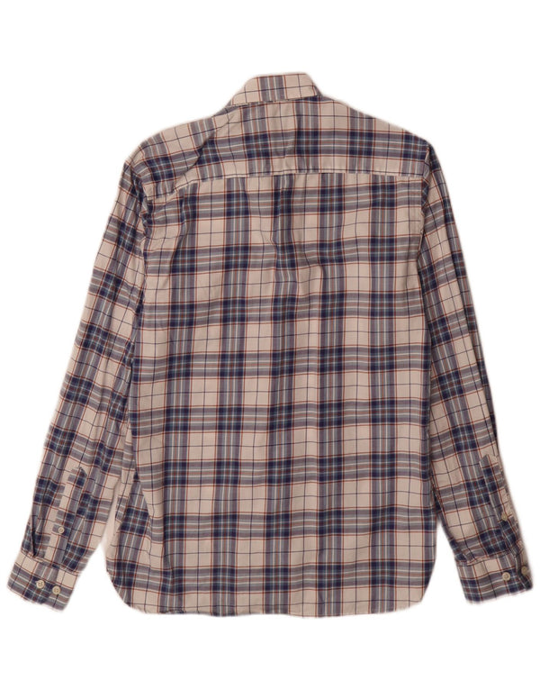 Jack & Jones Herren-Hemd, maßgeschneidert, klein, blau kariert, Baumwolle