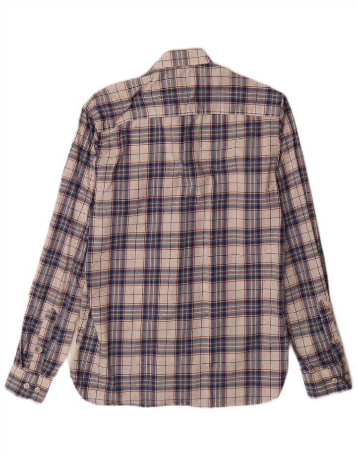 Jack & Jones Herren-Hemd, maßgeschneidert, klein, blau kariert, Baumwolle