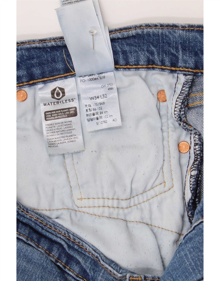 Levi's Herren 511 Slim Jeans W34 L32 Blaue Baumwolle