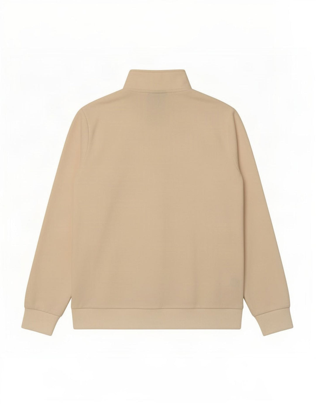 Nautica Herren-Fleecepullover mit grafischem Reißverschluss und Kragen, mittelbeigefarbenes Polyester