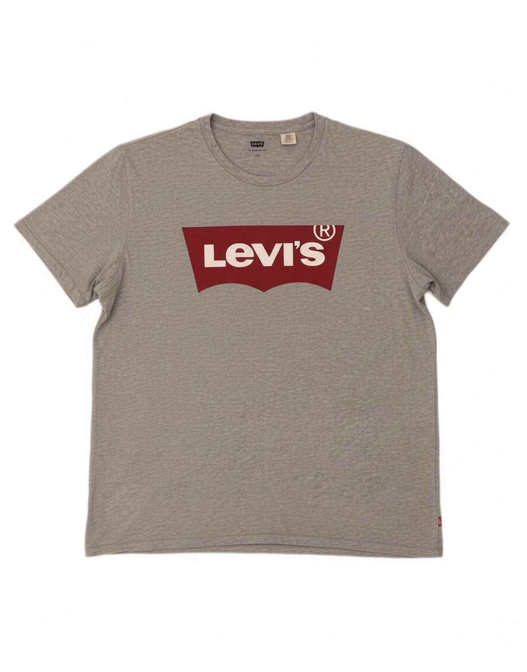 LEVI'S Mens Graphic T-Shirt Top 2XL Grey Cotton