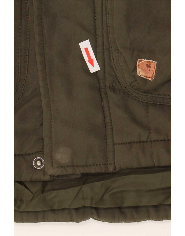Jack & Jones Herren-Windbreakerjacke mit Kapuze, UK 38, mittleres Khaki, Polyester
