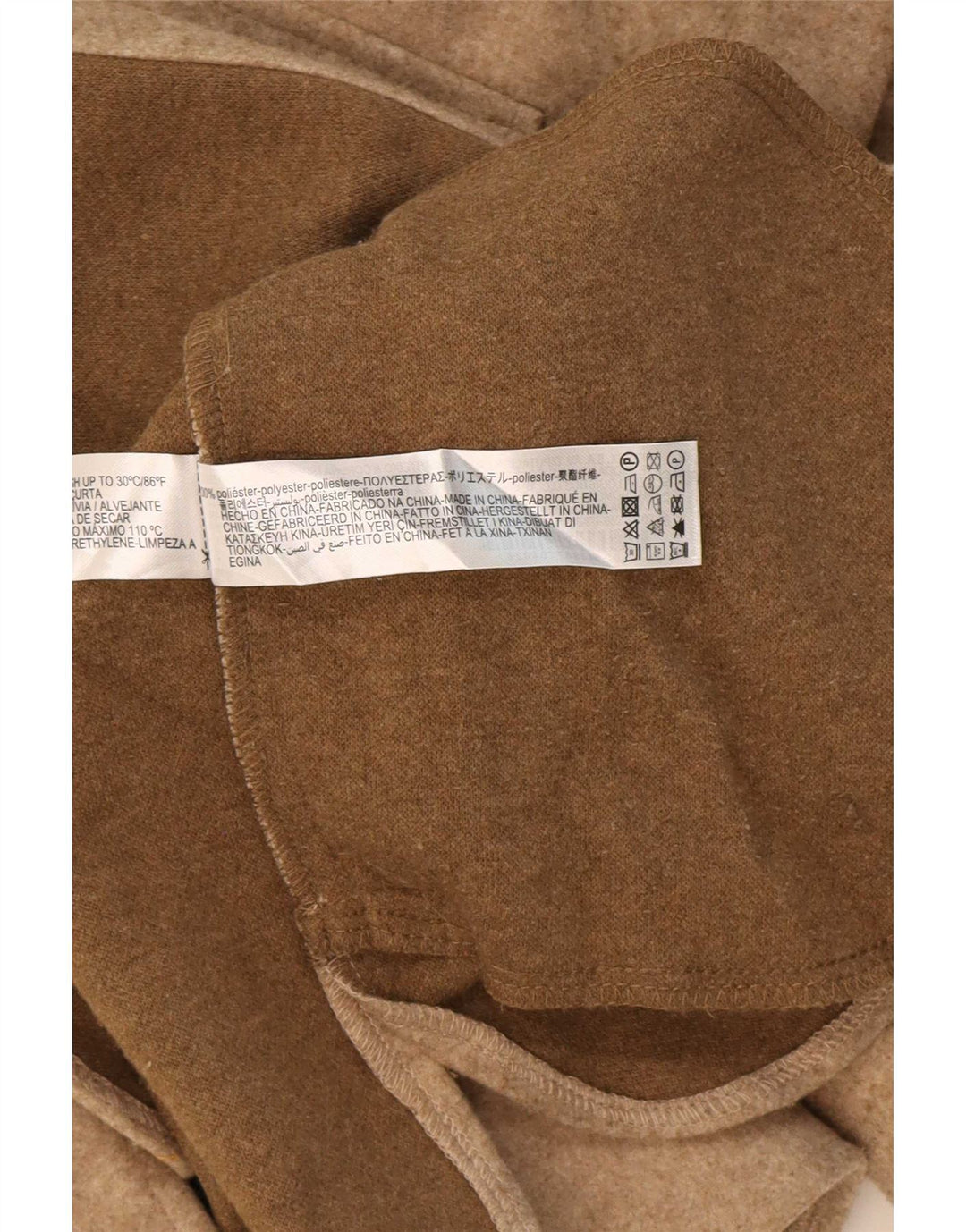 Zara Damen Shacket Übergroßes Hemd UK 10 Small Beige Polyester