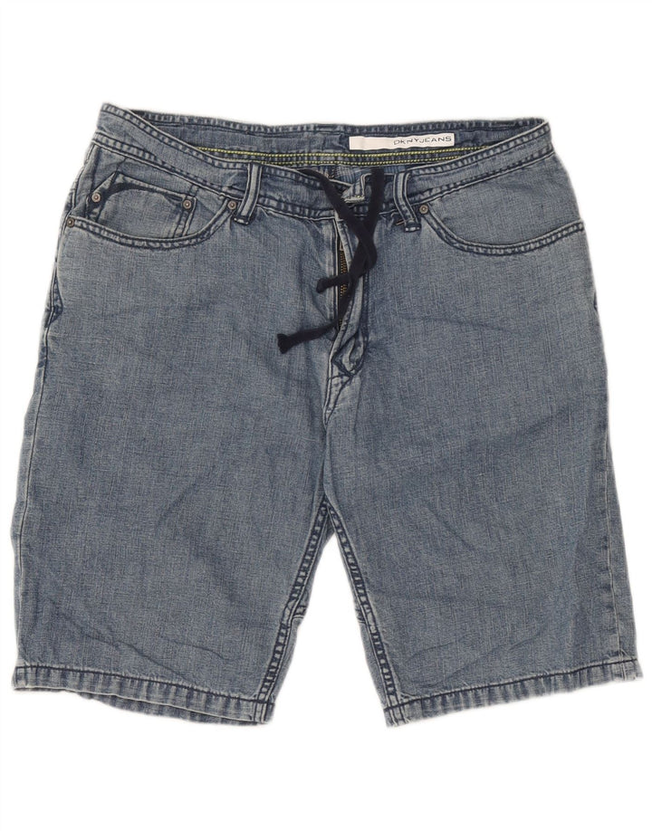 Dkny Herren Jeansshorts W31 mittelblaue Baumwolle