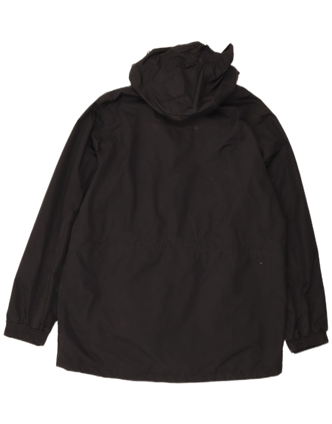 Mountain Warehouse Herren-Regenmantel mit Kapuze, UK 40, Größe L, aus schwarzem Nylon