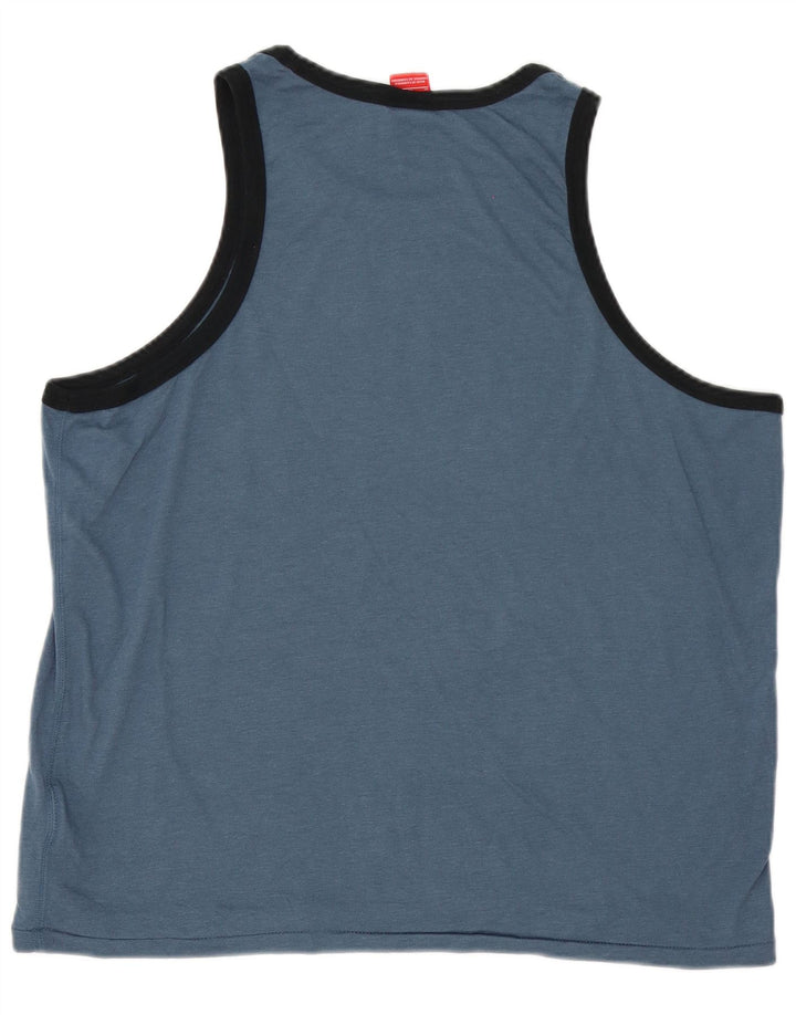 Nike Herren Graphic Vest Top XL Blaue Baumwolle