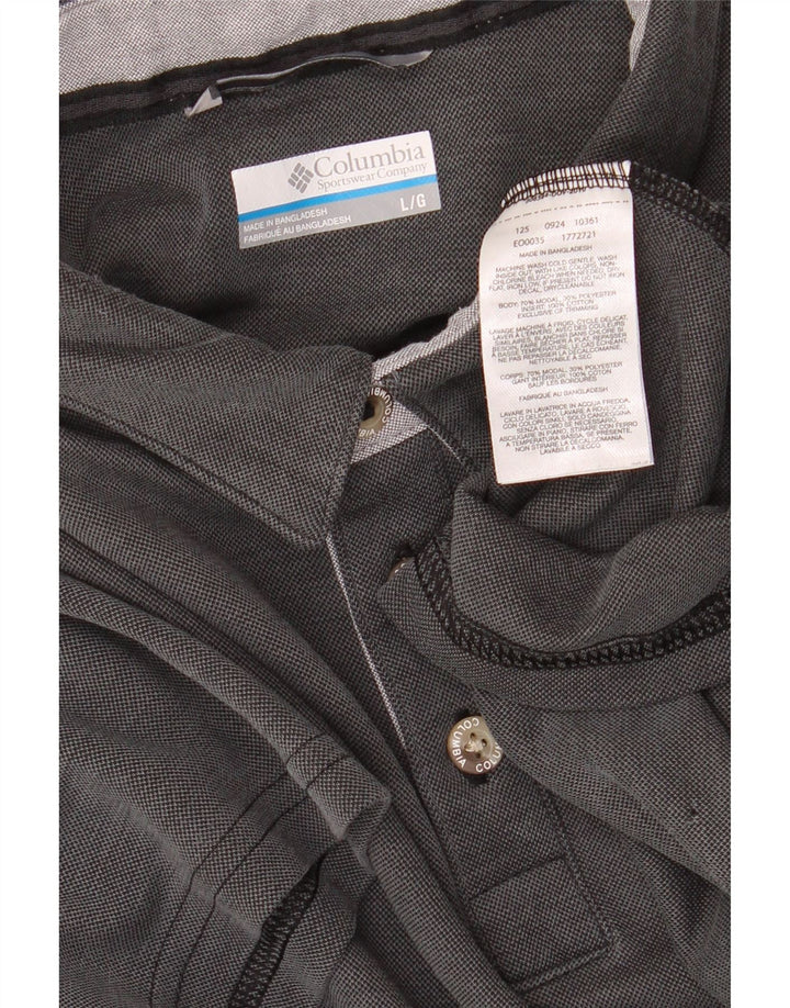 Columbia Herren-Poloshirt, groß, grau, Modal