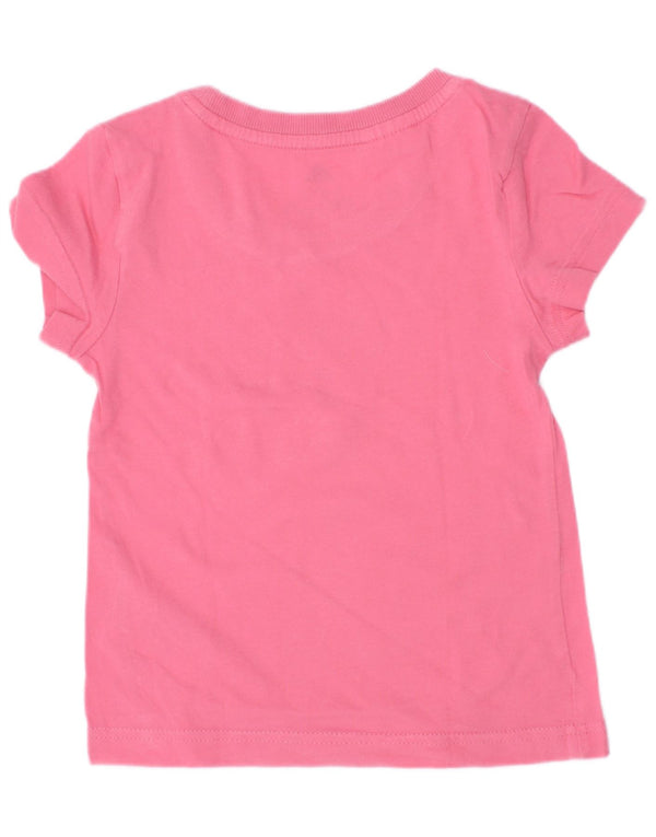 Adidas Mädchen Grafik T-Shirt Top 5–6 Jahre Rosa Baumwolle