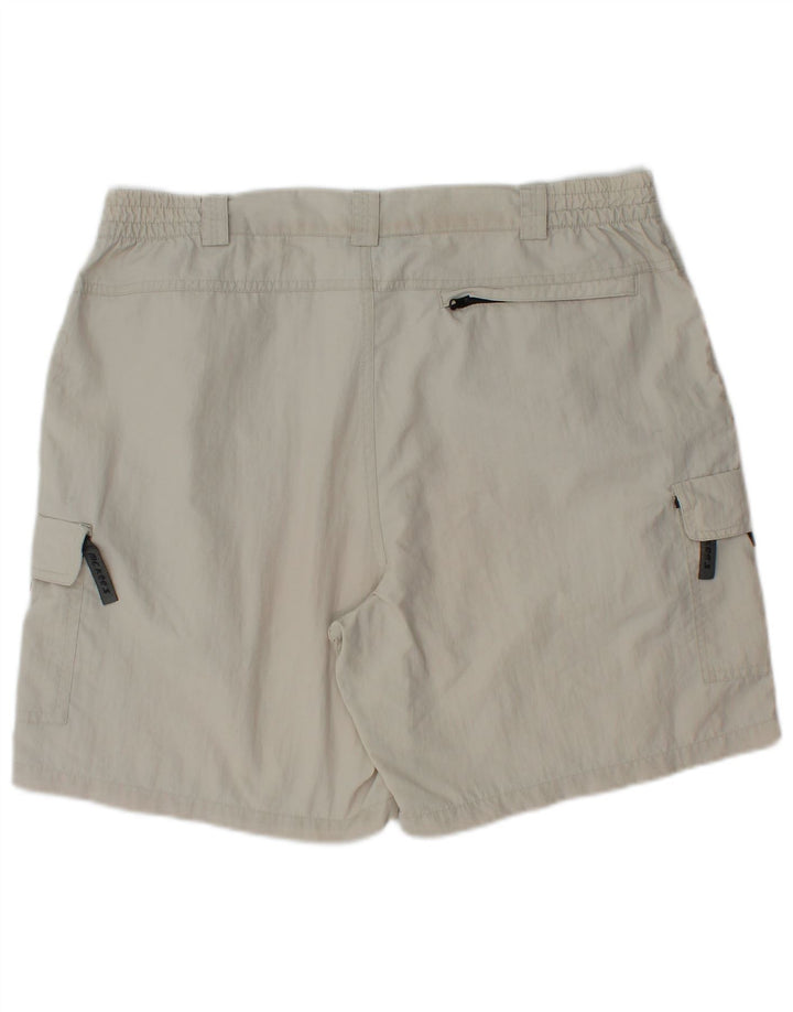 MC Kee's Herren-Cargoshorts, Größe L, W34, graues Nylon