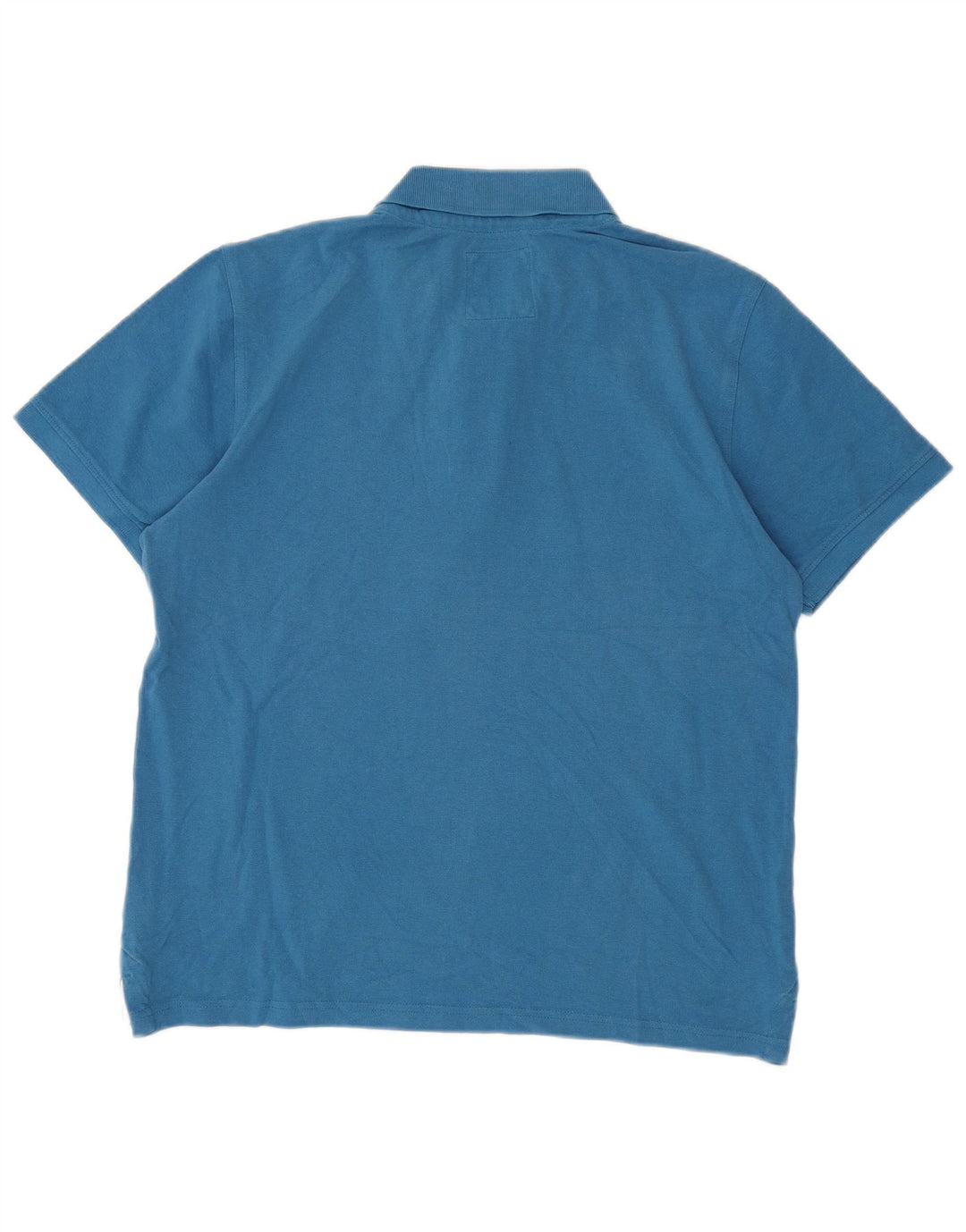 Crew Clothing Herren-Poloshirt aus mittelblauer Baumwolle