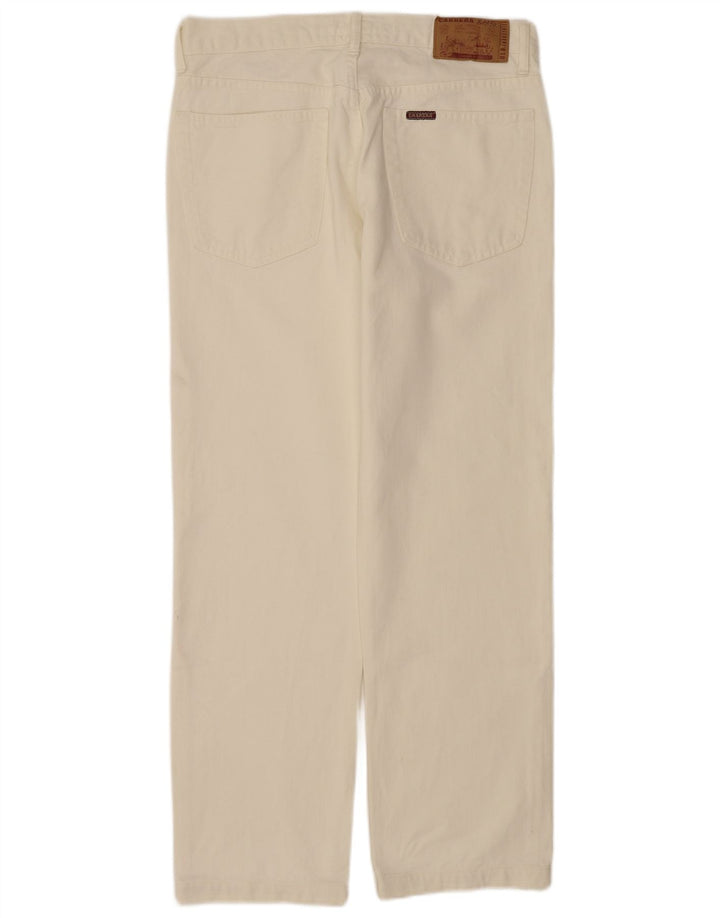 Carrera Herren Straight Jeans W34 L30 Weiße Baumwolle