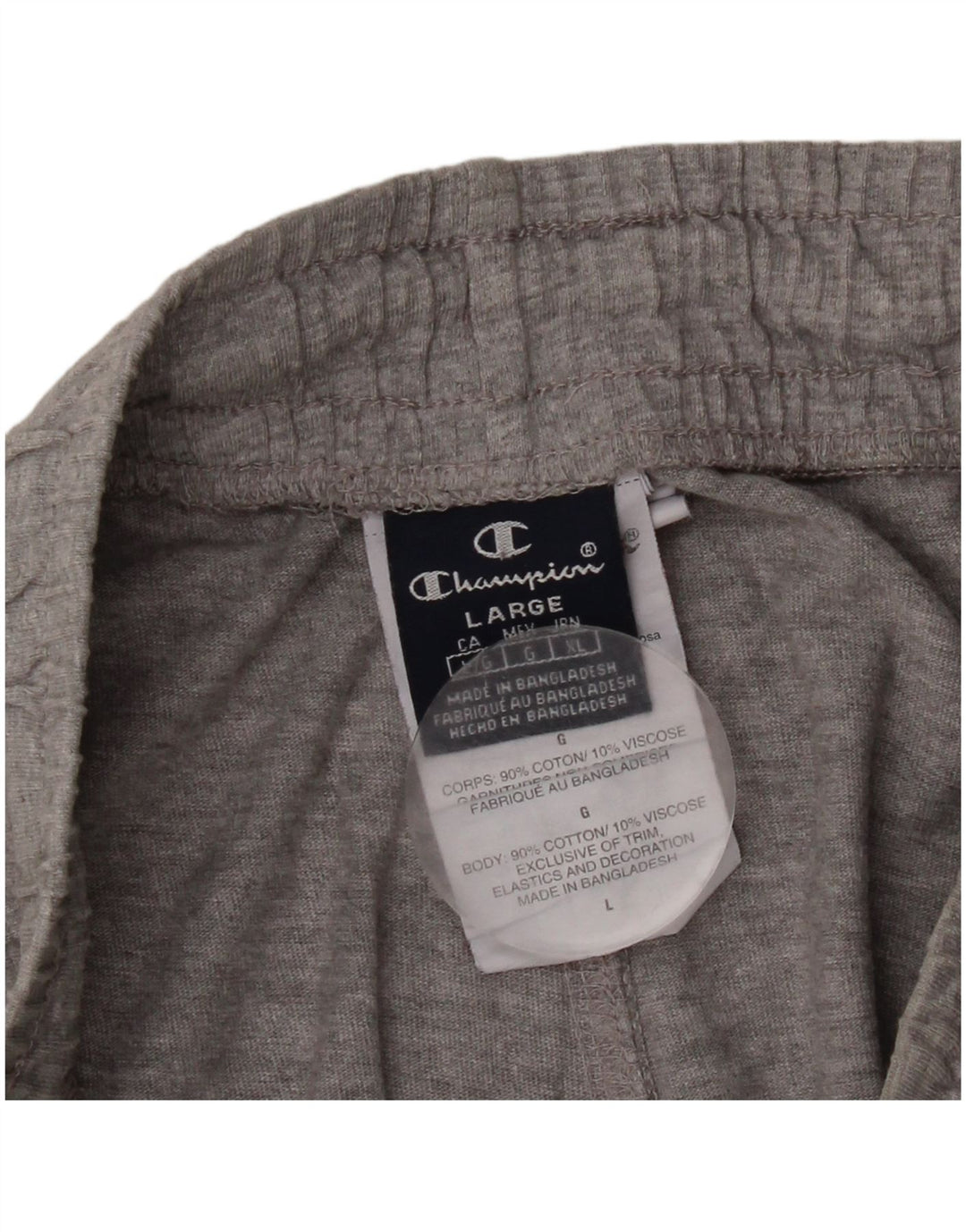 Champion Herren-Sportshorts, große, grau gesprenkelte Baumwolle