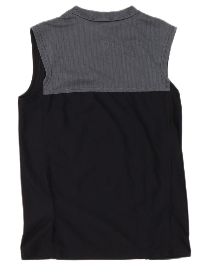 Nike Damen Dri Fit Weste Top UK 10 Small Schwarz Colourblock Polyester