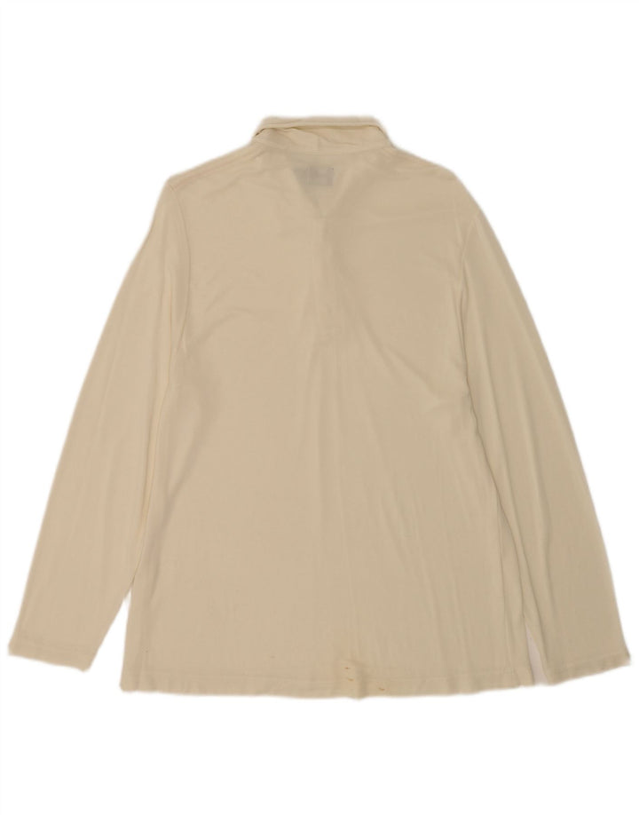 Calvin Klein Herren Langarm-Poloshirt, groß, Beige
