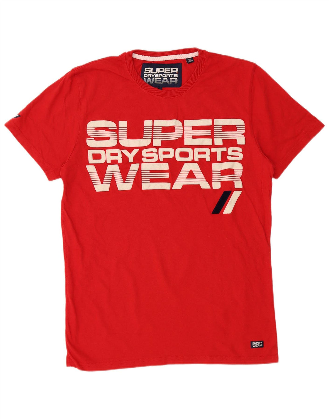 Superdry Herren-T-Shirt mit Grafik, Größe L, aus roter Baumwolle