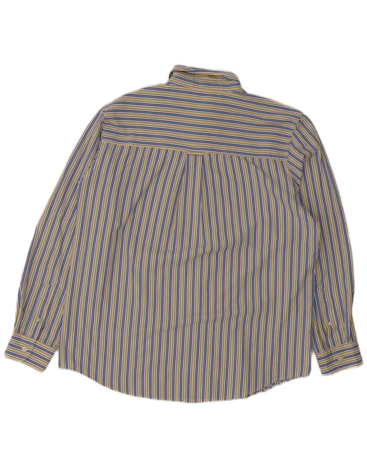 Chaps Herren-Hemd mit normaler Passform, groß, blau gestreift, Baumwolle