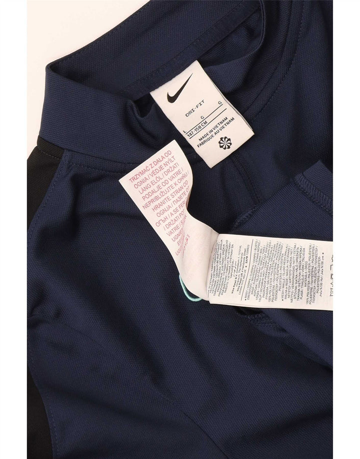 Nike Dri-Fit-Trainingsanzug-Oberteil für Jungen, 12–13 Jahre, Größe L, Marineblau
