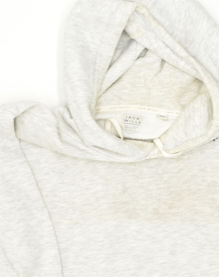JACK WILLS Mens Hoodie Jumper Small Grey Cotton | Vintage Jack Wills | Thrift | Second-Hand Jack Wills | Used Clothing | Messina Hembry 