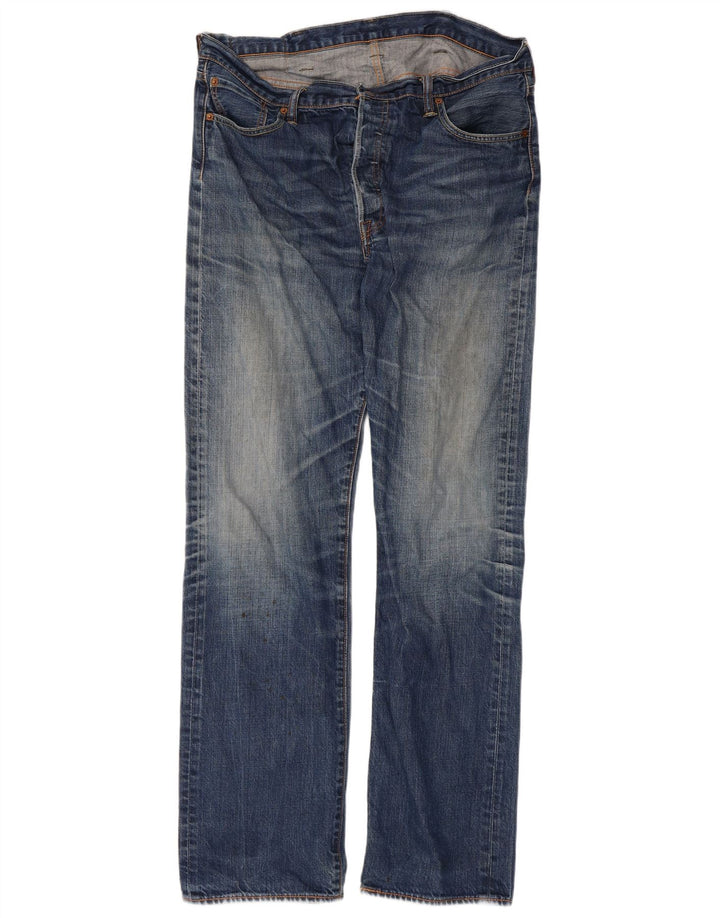 Levi's Herren Straight Jeans W38 L36 Blaue Baumwolle
