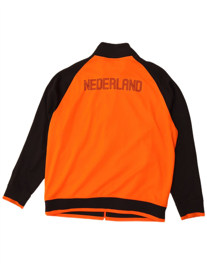 Nike Herren KNVB Graphic Trainingsanzug Top Jacke 2XL Orange Farbblock