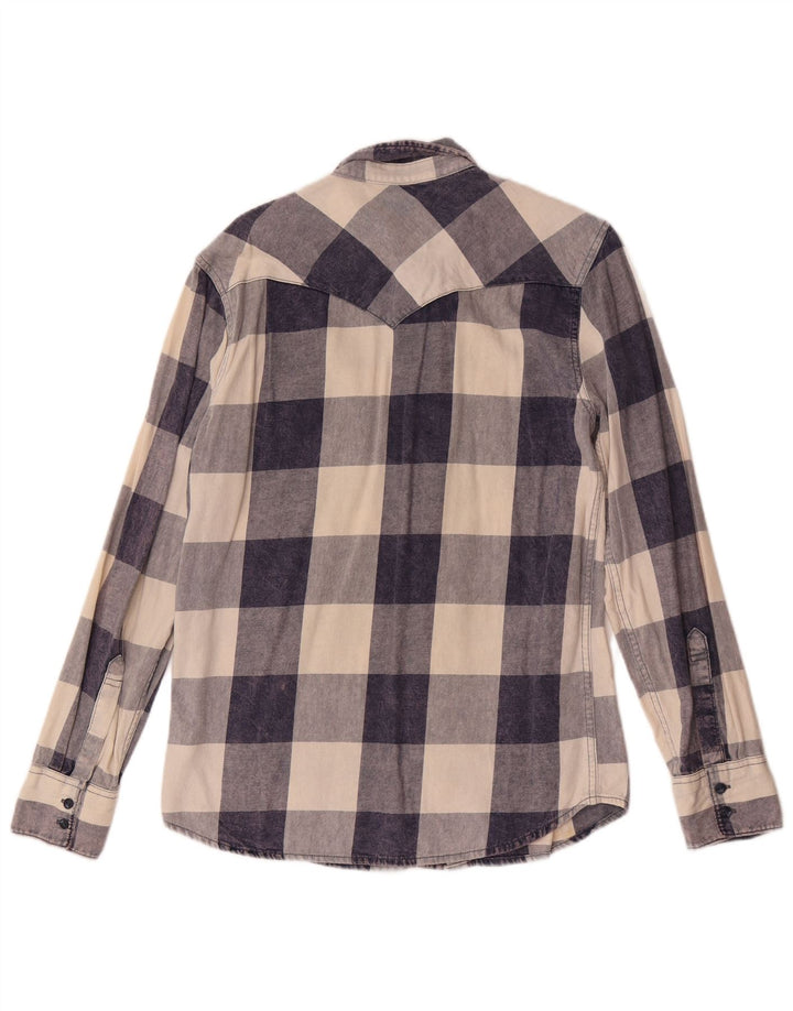 Levi's Herren-Flanellhemd, klein, marineblau, kariert, Baumwolle