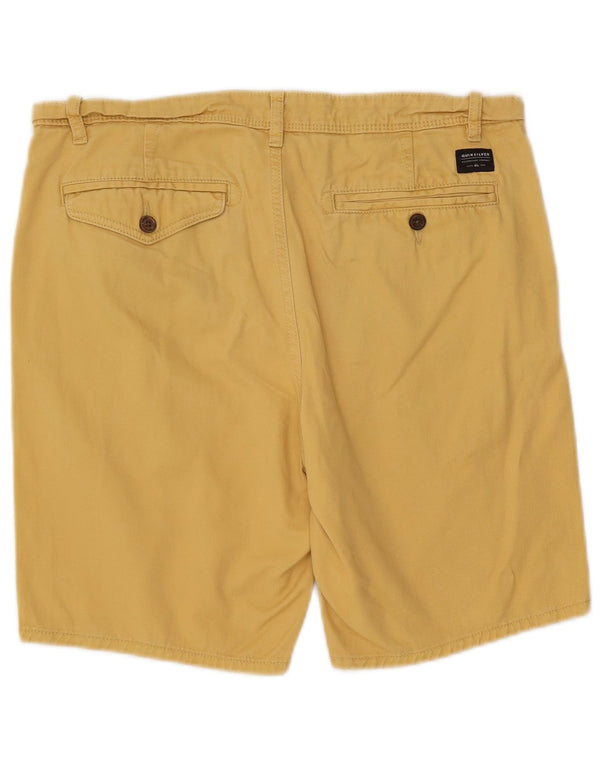 Quiksilver Mens Straight Fit Chino Shorts W32 Mittelgelbe Baumwolle