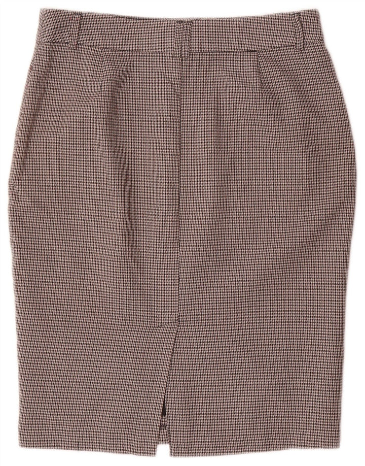Marks & Spencer Damen Bleistiftrock W32 Large Grey Houndstooth