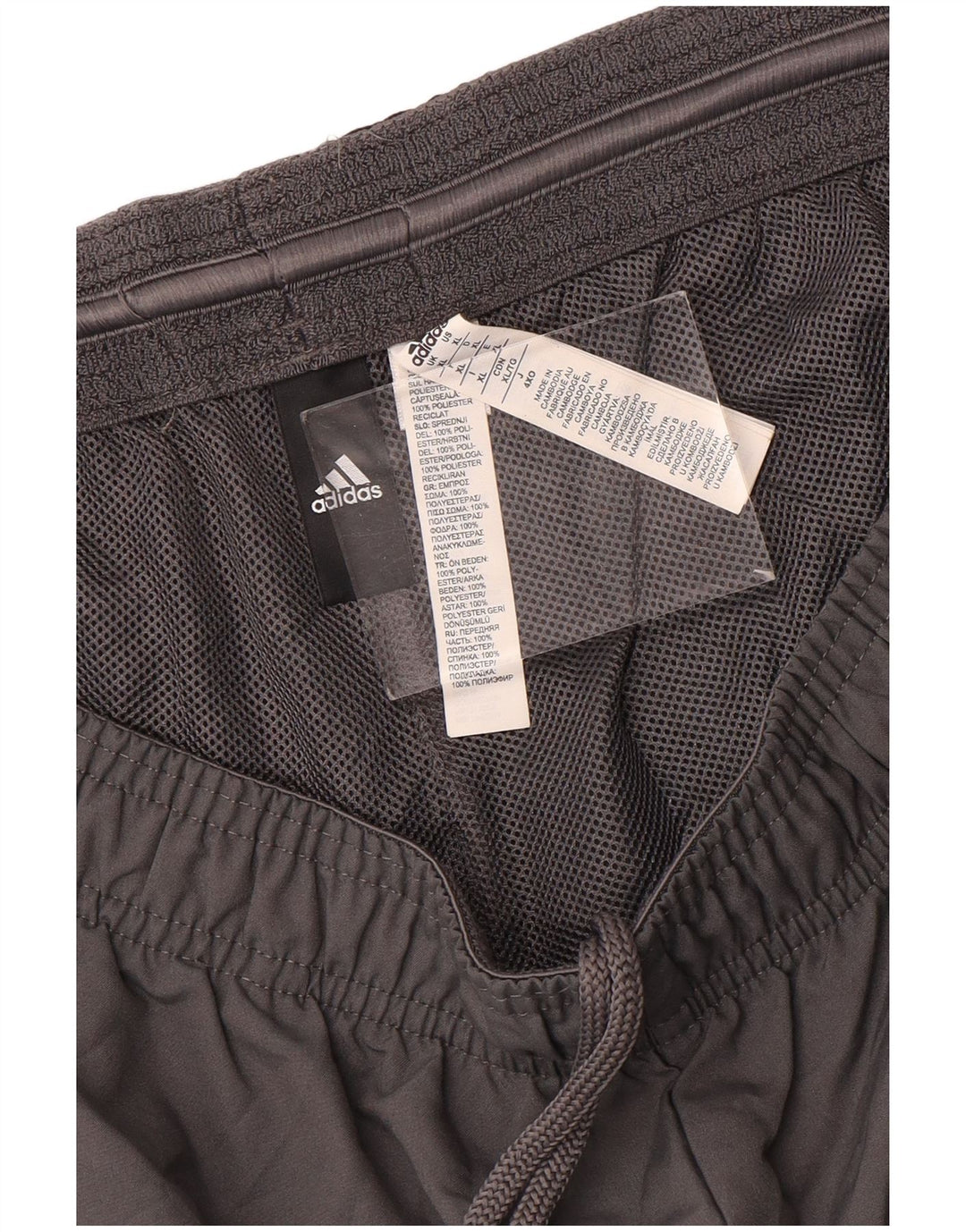 Adidas Herren Graphic Sport Shorts XL Graues Colourblock-Polyester