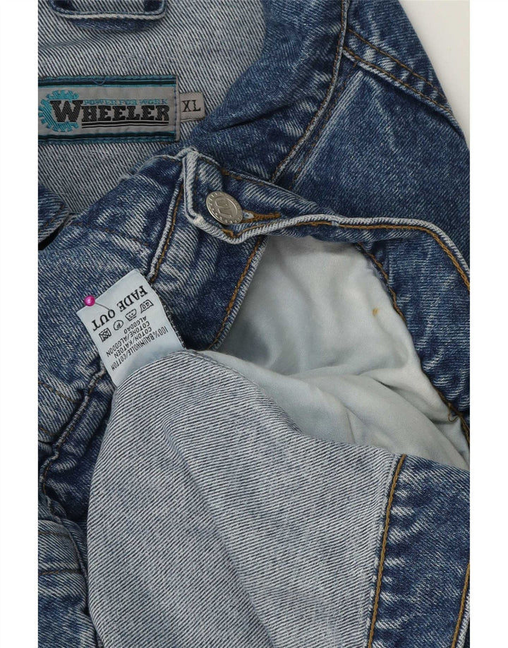 Vintage Herren Jeansjacke UK 42 XL Blaue Baumwolle