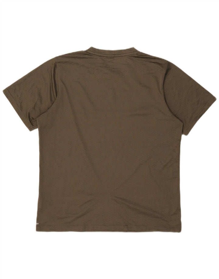 Puma Herren T-Shirt Top Large Khaki Polyester