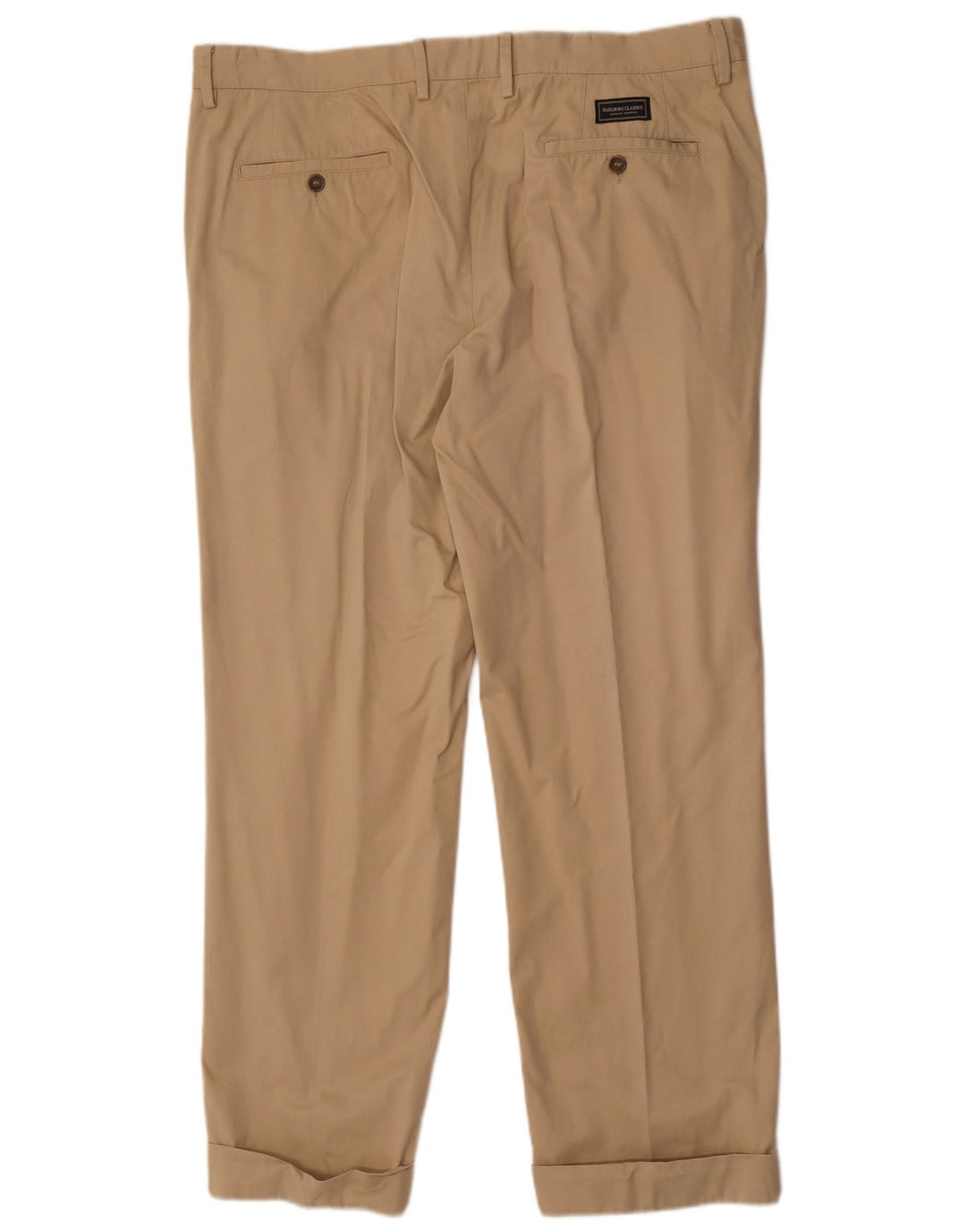 Marlboro Classics Gerade Herren-Chinohose W38 L30 Beige