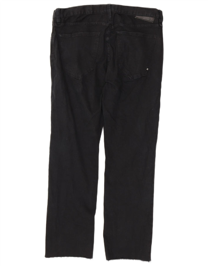 BILLABONG Herren Straight Jeans W32 L29 Schwarze Baumwolle
