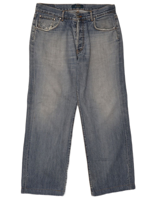 Zara Herren Straight Jeans EU 46 XL W36 L29 Blaue Baumwolle