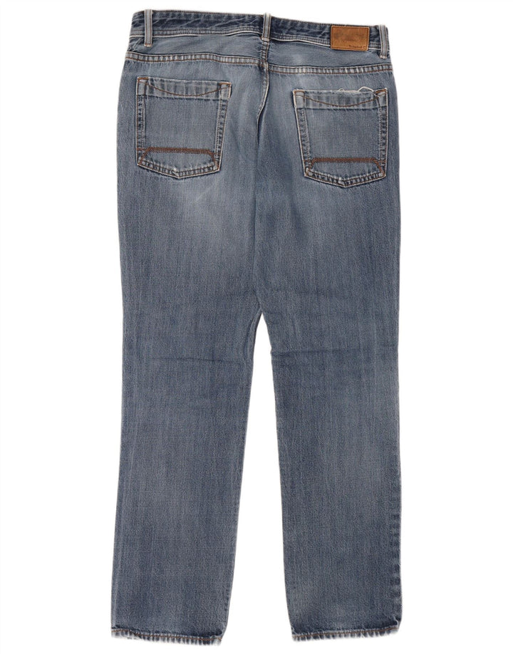 TIMBERLAND Herren Straight Jeans W34 L31 Blaue Baumwolle