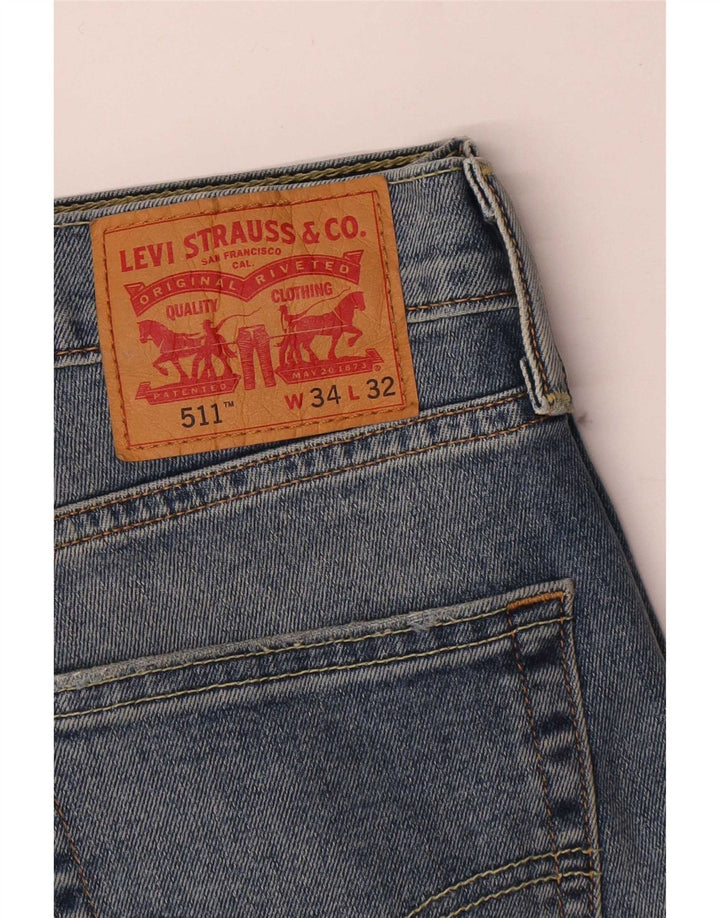 Levi's Herren 511 Slim Jeans W34 L29 Blau