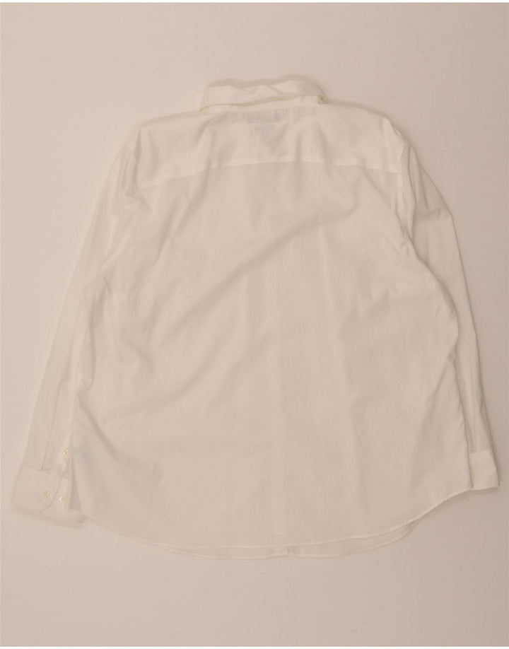 CHAPS Womens Big & Tall Shirt UK 20 2XL Off White Cotton Vintage Chaps and Second-Hand Chaps from Messina Hembry 