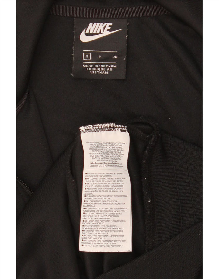 NIKE Herren-Trainingsanzugoberteil mit Grafik, Größe S, Schwarz, Farbblock-Polyester