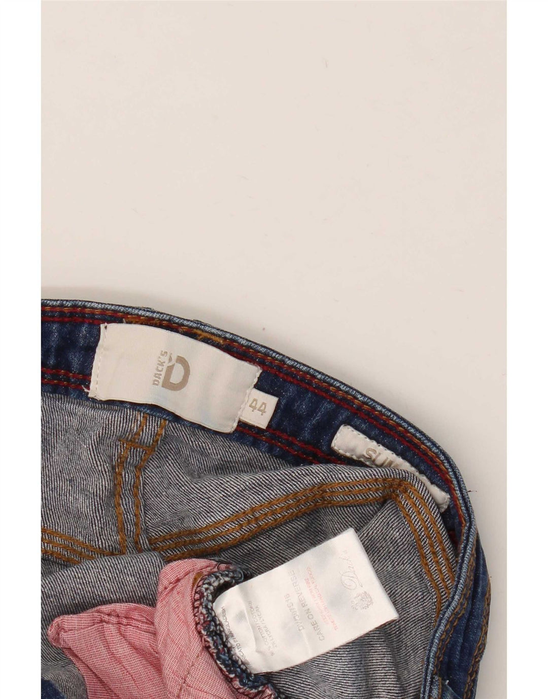 Dack's Slim Fit Denim-Shorts für Damen IT 44 Medium W28 Blaue Baumwolle
