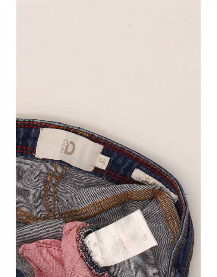 Dack's Slim Fit Denim-Shorts für Damen IT 44 Medium W28 Blaue Baumwolle