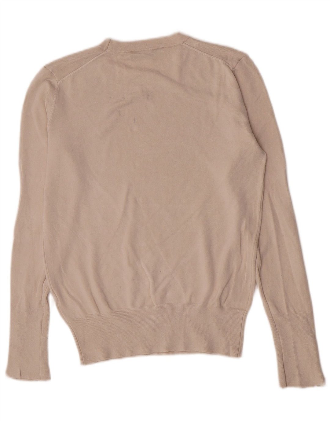 Zara Damen-Pullover mit Rundhalsausschnitt, Größe 44, Beige